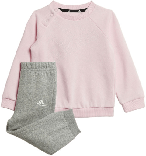 Agasalho infantil Adidas em algodão rosa HM6598