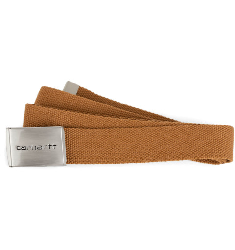 Carhartt Clip Belt Chrome Hamilton Brown I019176.HZ