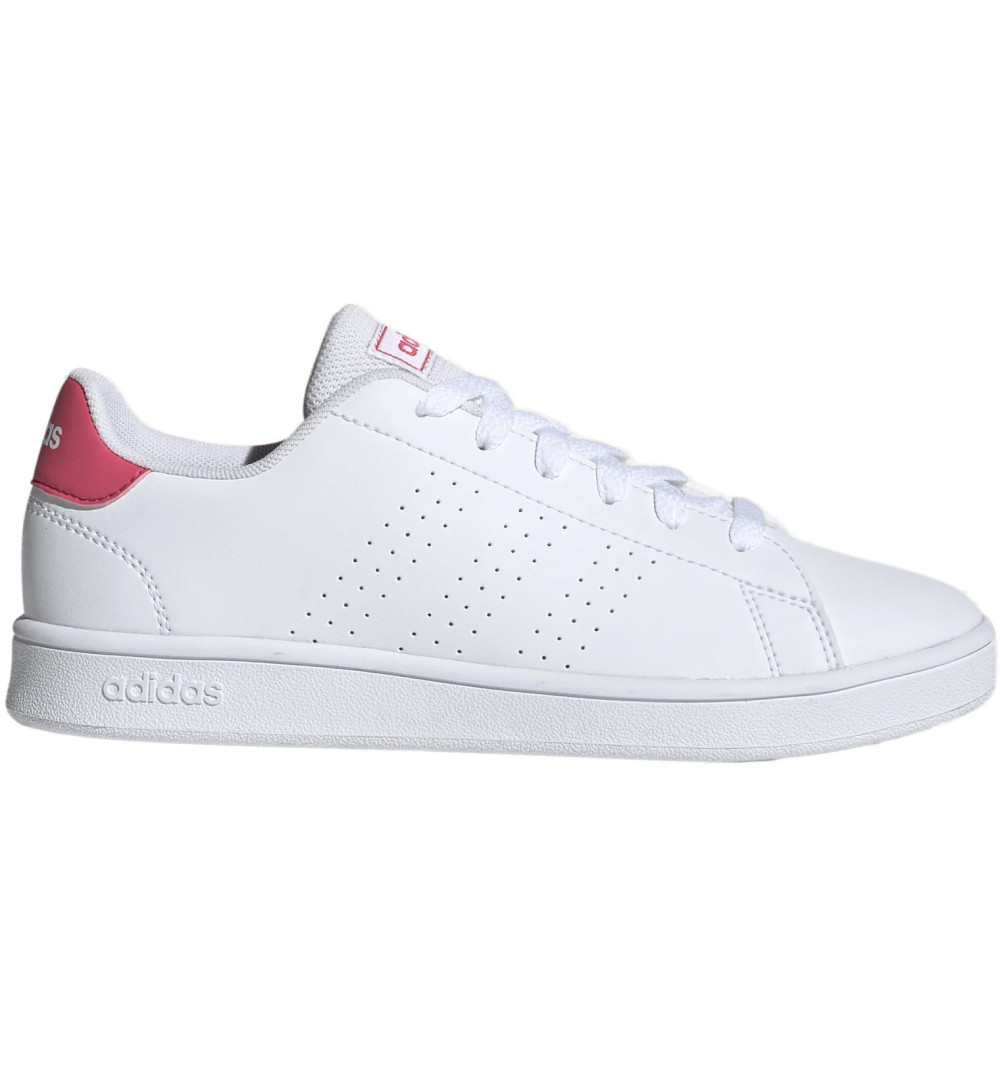 Adidas Girls Advantage Shoe White Pink EF0211