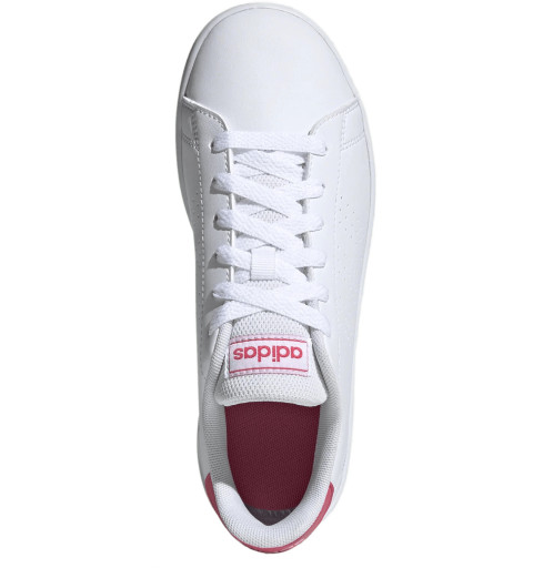 Adidas Girls Advantage Shoe White Pink EF0211